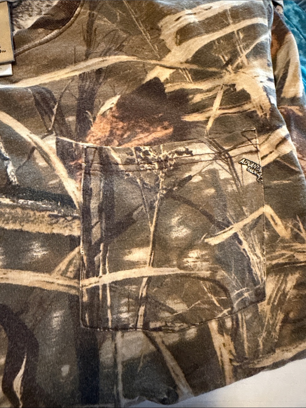 Russell Outdoors Realtree Camo Pocket Tee - Brown/Green/Black - Picture 2 of 4